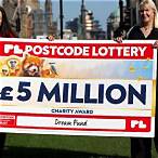 postcode lottery percentage to charity